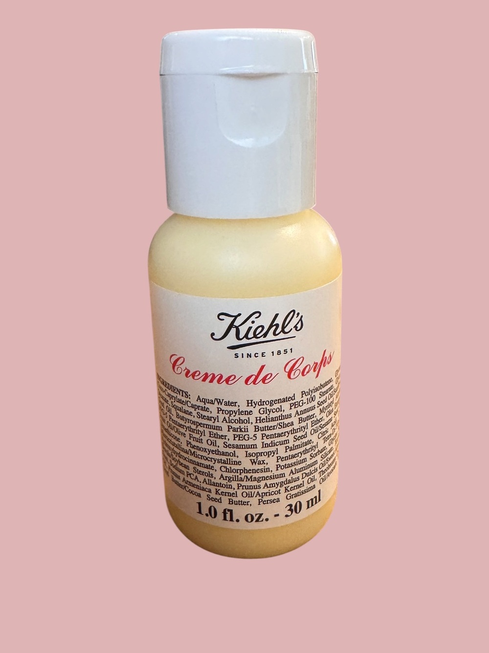 Kiehl’s Creme de Corps Body Lotion 1 oz Travel Size